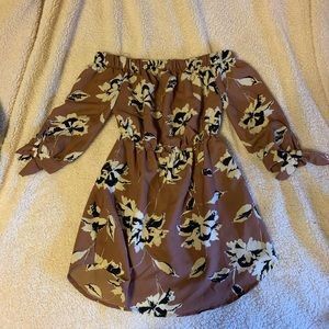 Floral Off-the-Shoulder Dress